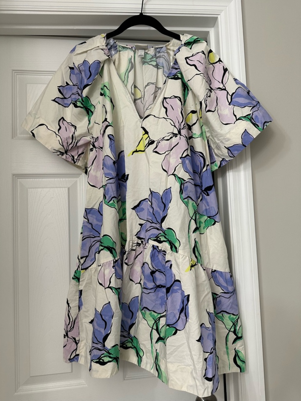 a new day Cream Blouse with Pastel Floral Print
